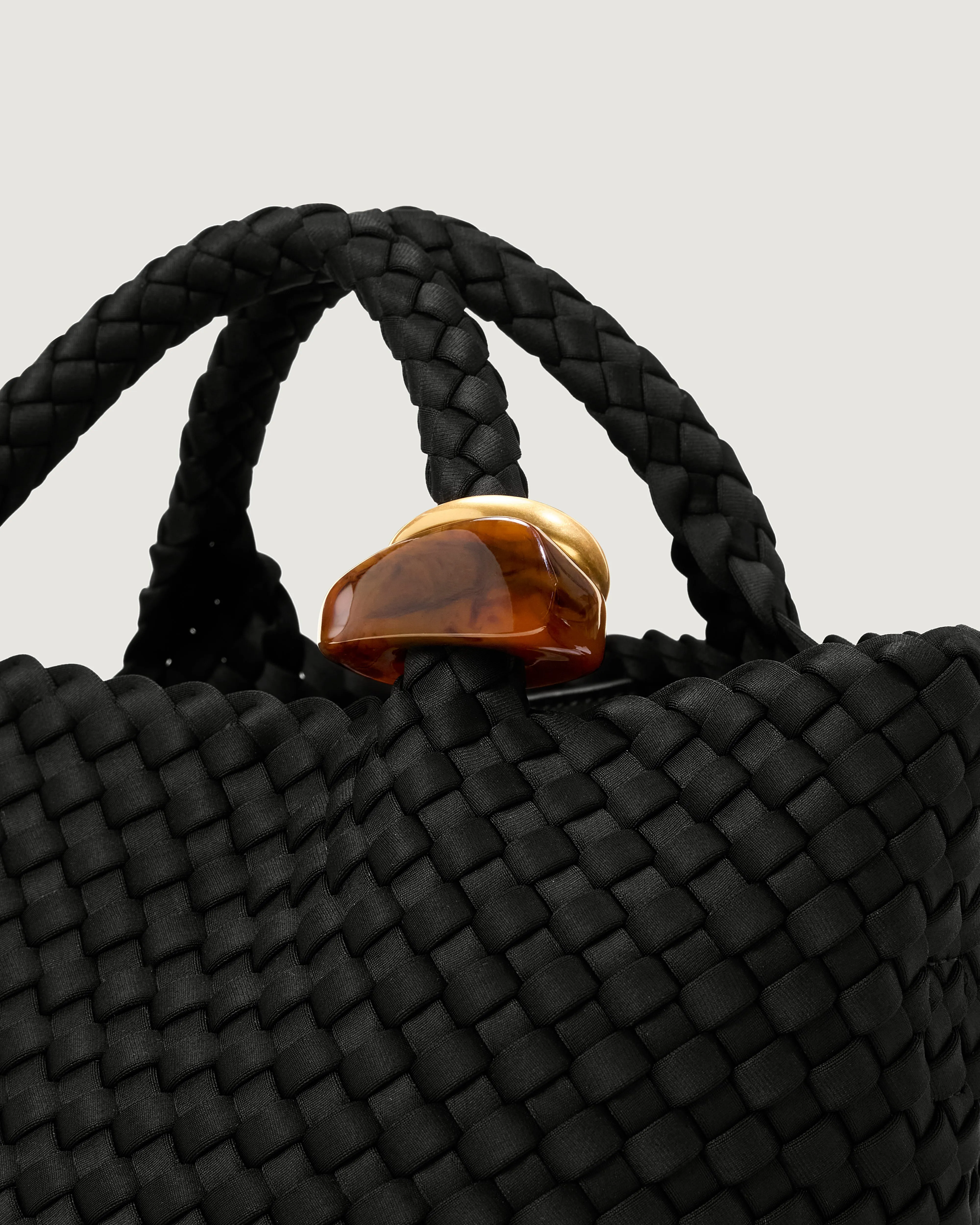 St. Barths Small Tote Beads | Onyx sold by Naghedi product image thumbnail 2