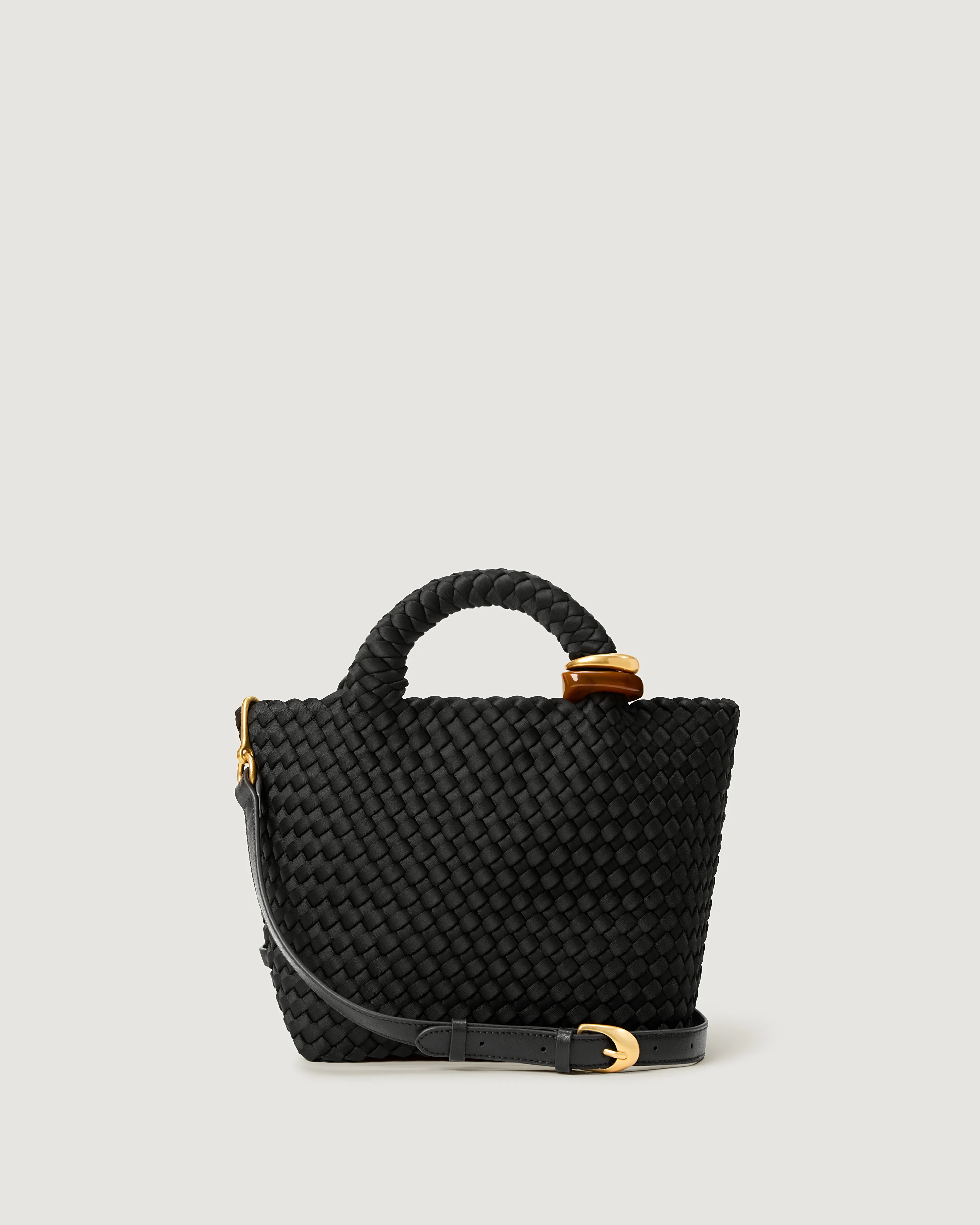 St. Barths Small Tote Beads | Onyx sold by Naghedi