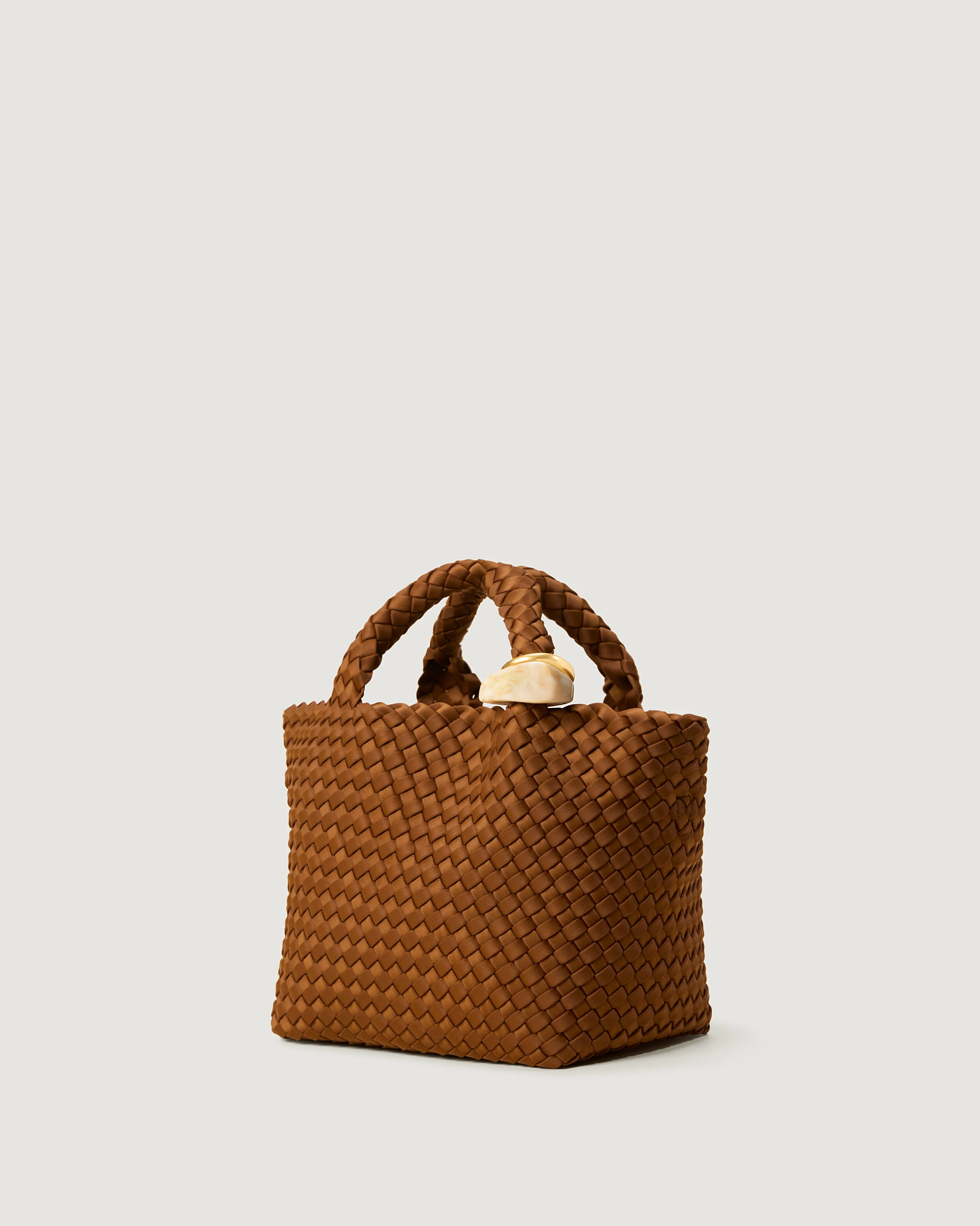 St. Barths Small Tote Beads | Teak sold by Naghedi product image thumbnail 4
