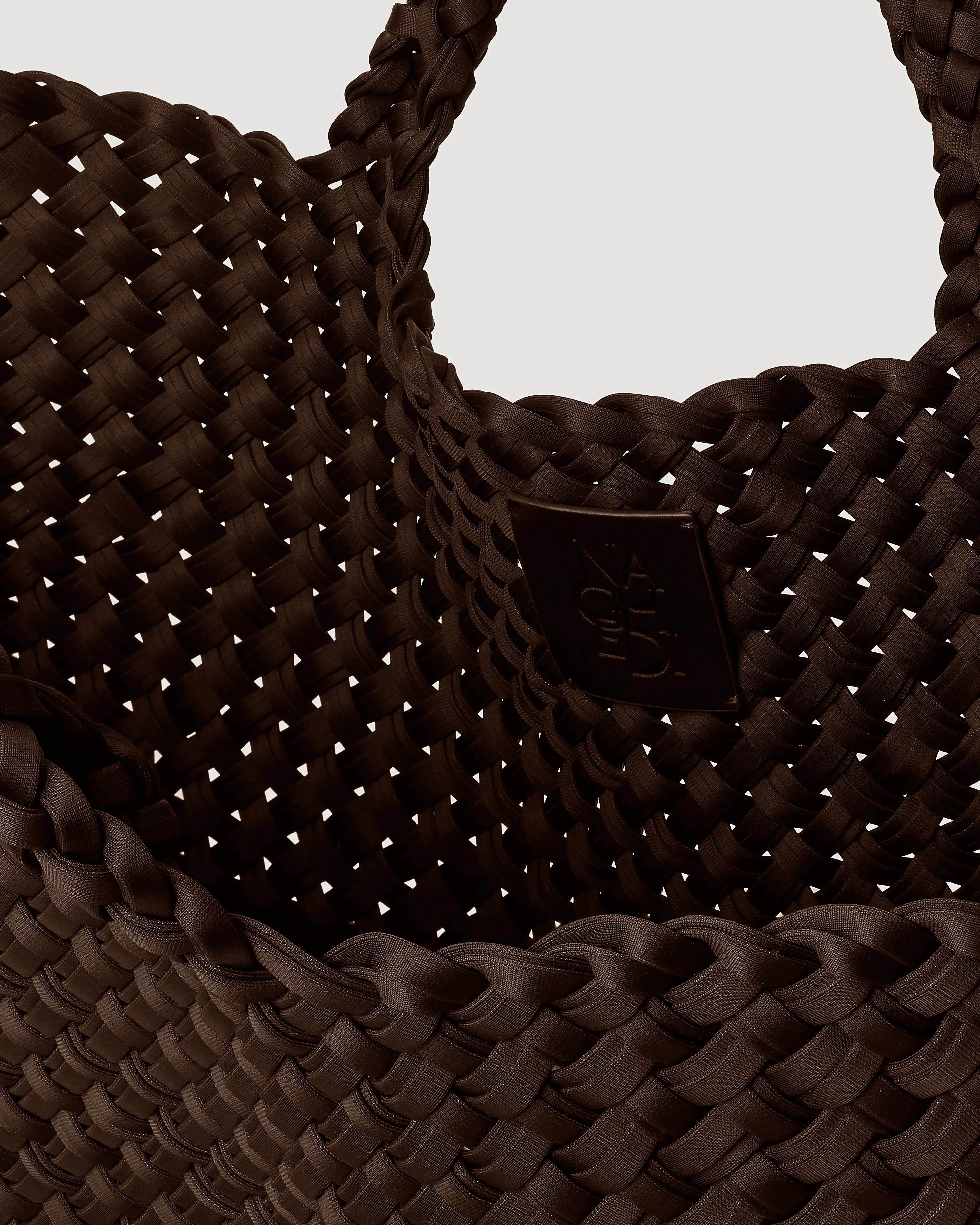 St. Barths Large Tote Double Weave | Chocolate (Original) sold by Naghedi product image thumbnail 2
