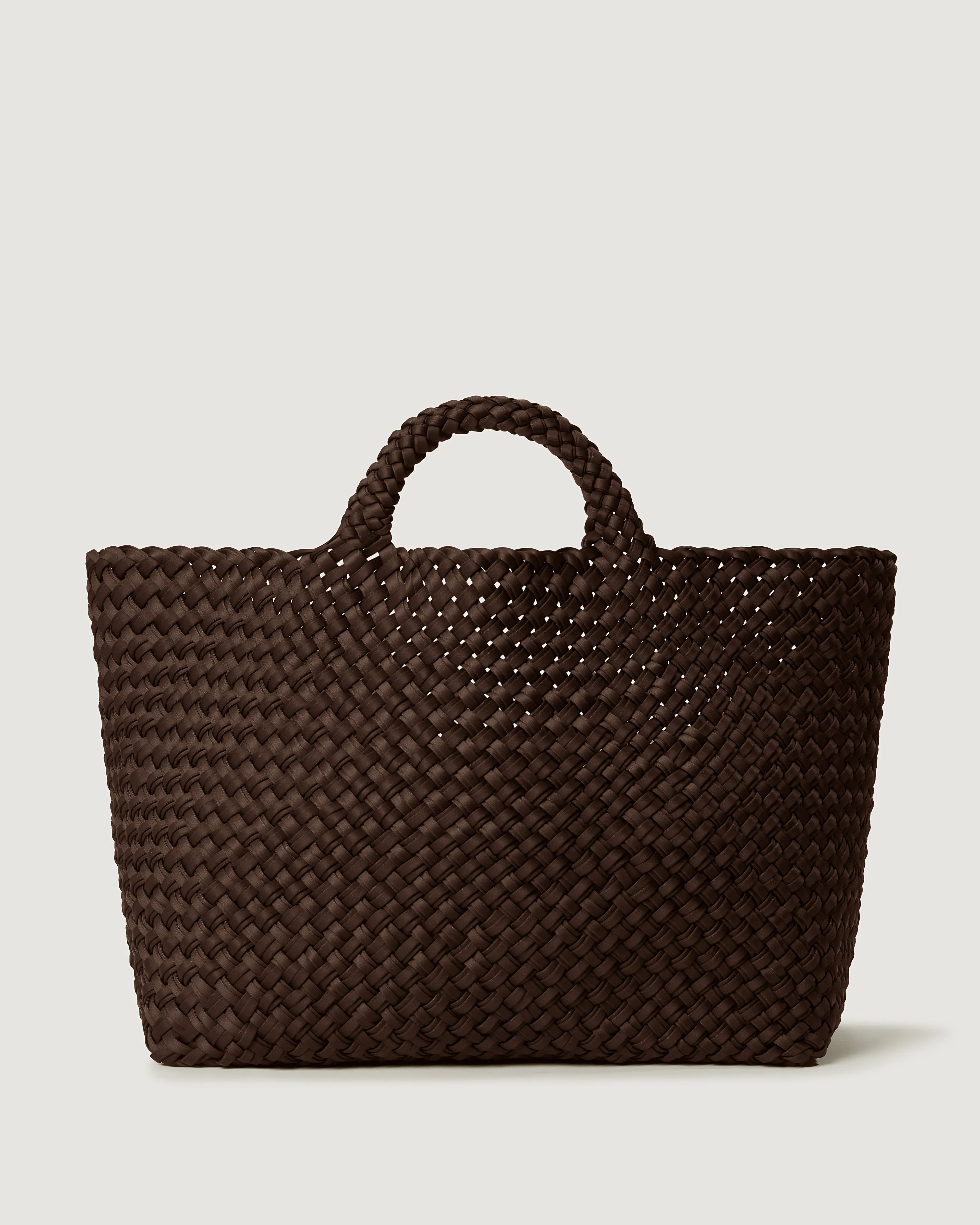 St. Barths Large Tote Double Weave | Chocolate (Original) sold by Naghedi