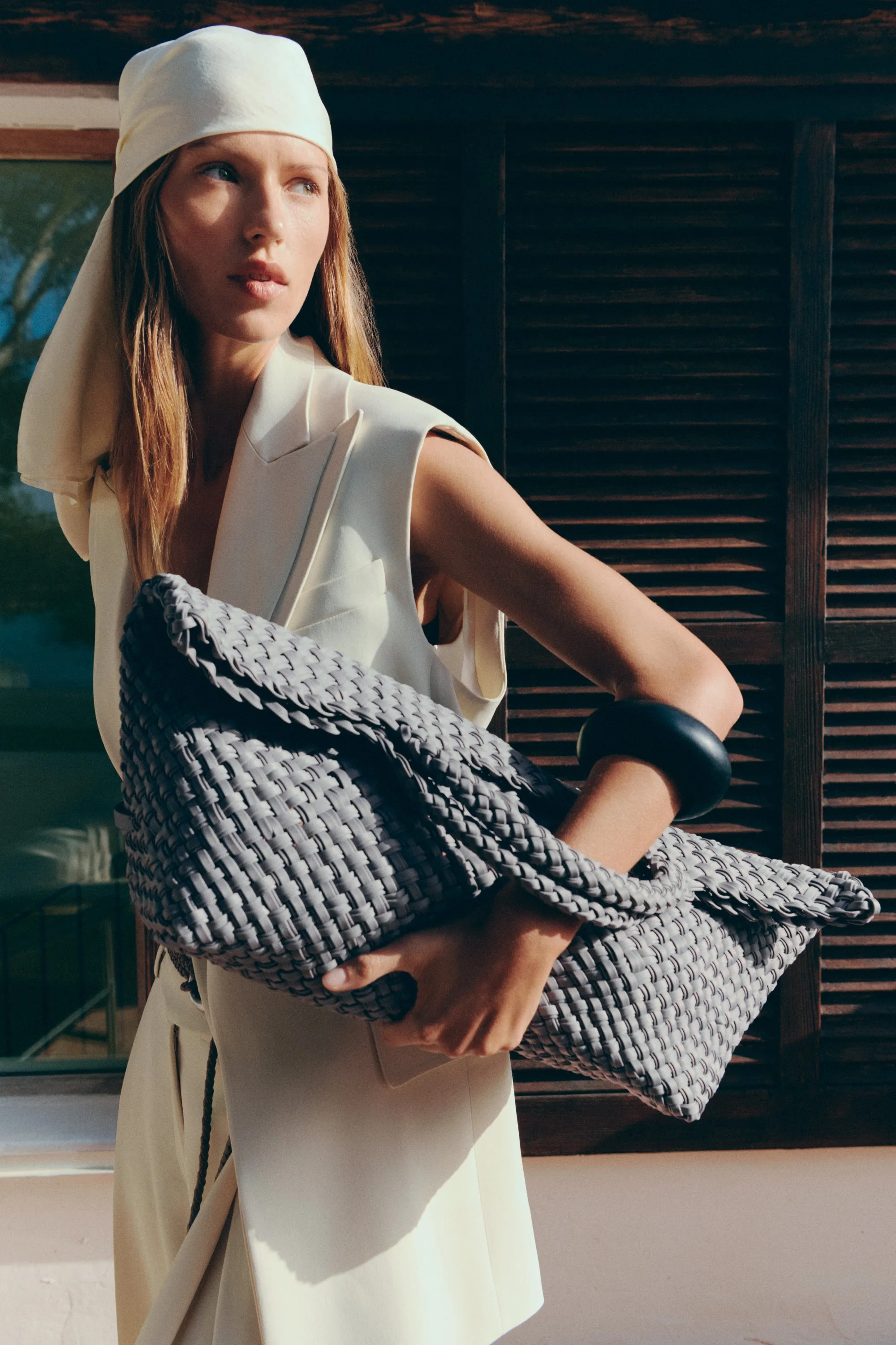 St. Barths Large Tote Double Weave | Marina sold by Naghedi product image thumbnail 4