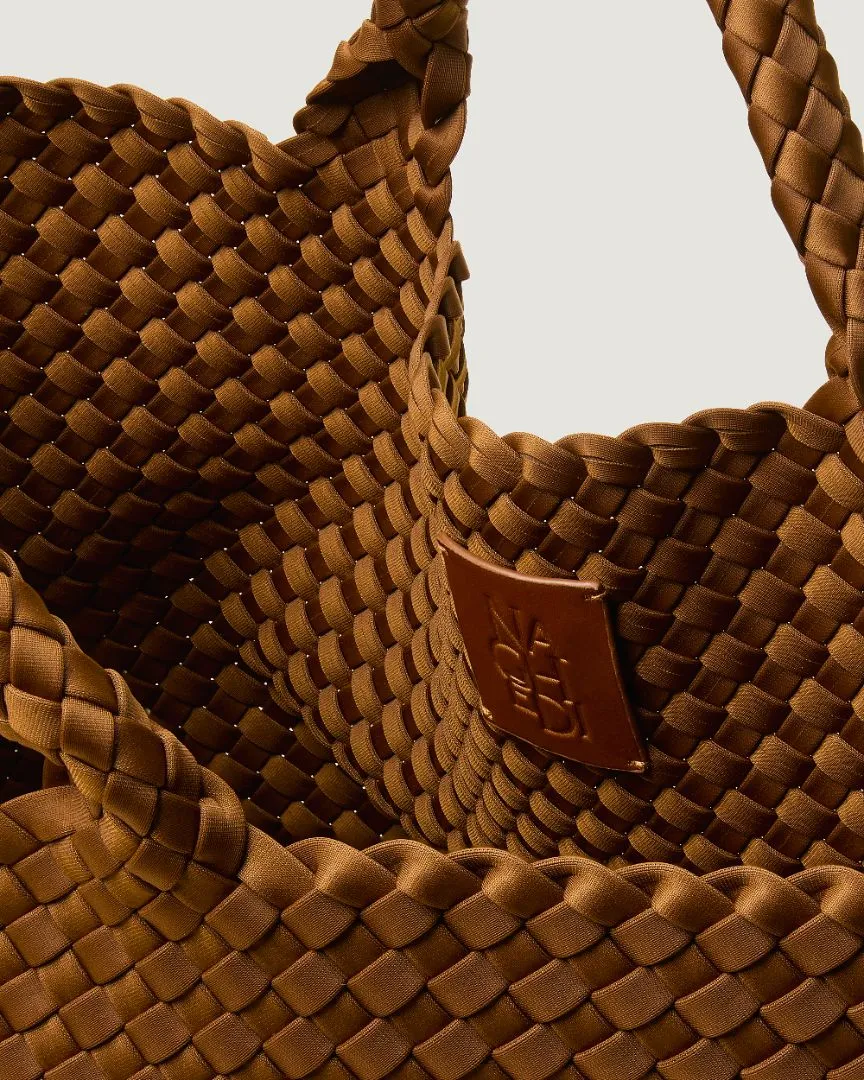 St. Barths Medium Tote (Original with Evil Eye Charm | Teak sold by Naghedi product image thumbnail 2