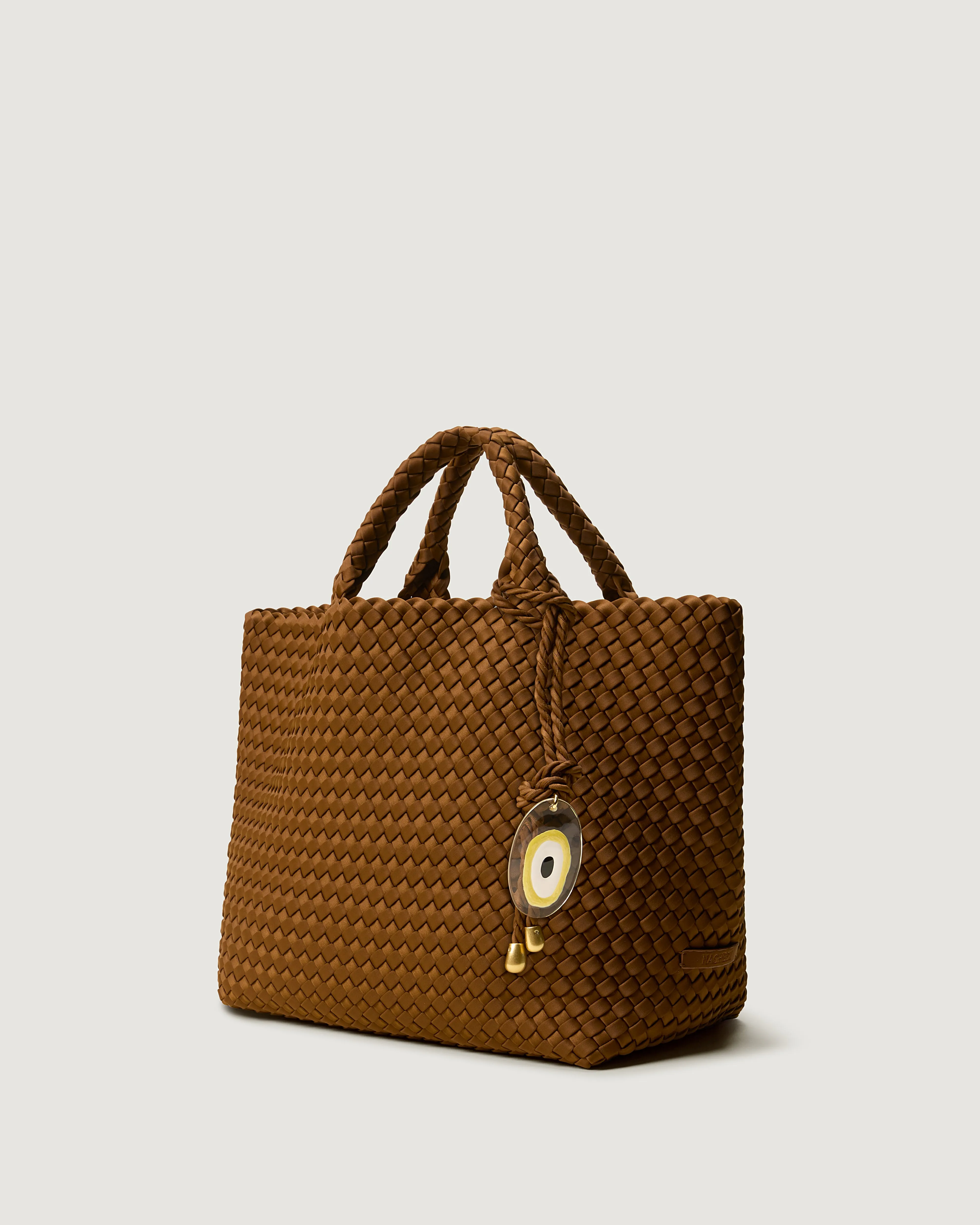 St. Barths Medium Tote (Original with Evil Eye Charm | Teak sold by Naghedi product image thumbnail 4