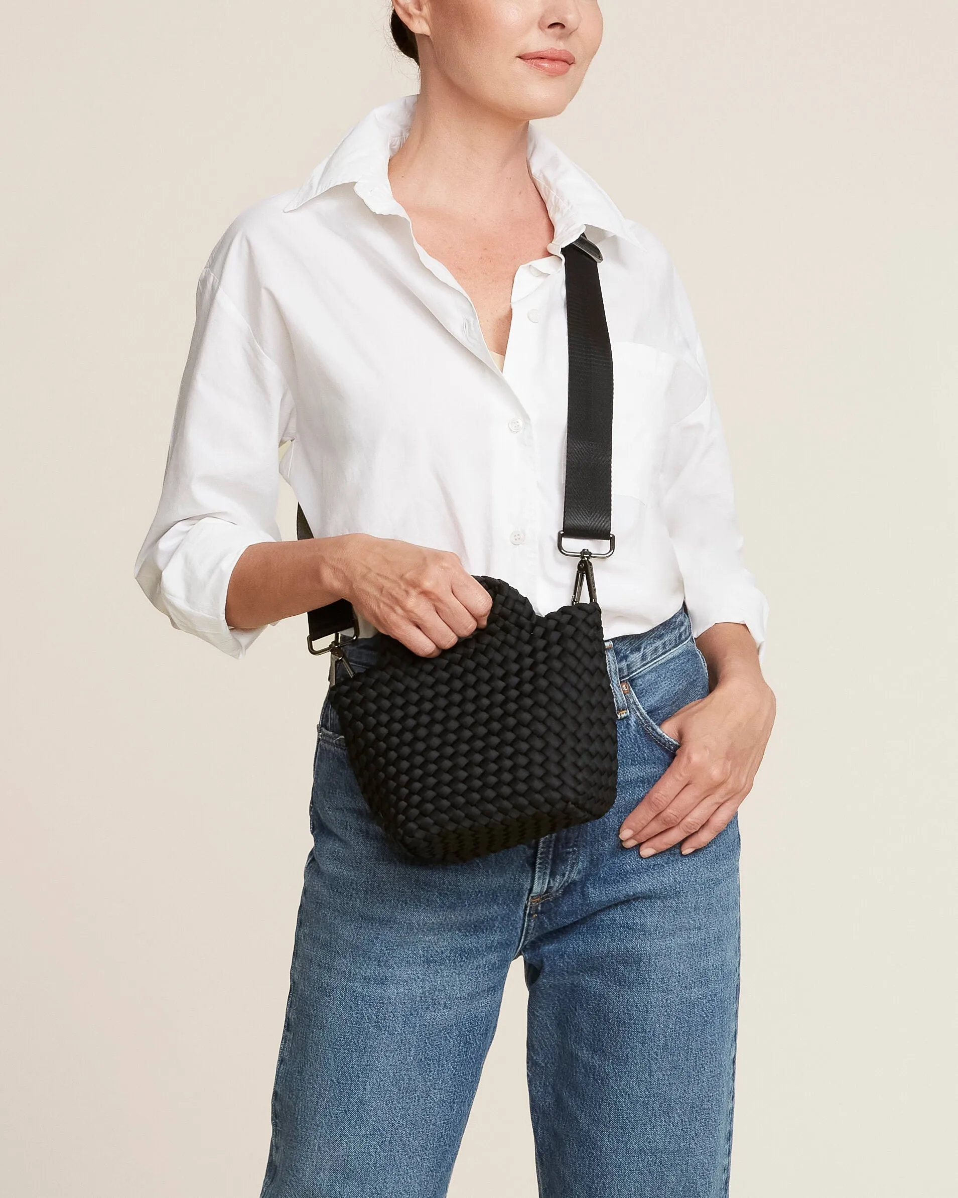 St. Barths Petit Tote | Onyx (Original) sold by Naghedi product image thumbnail 5