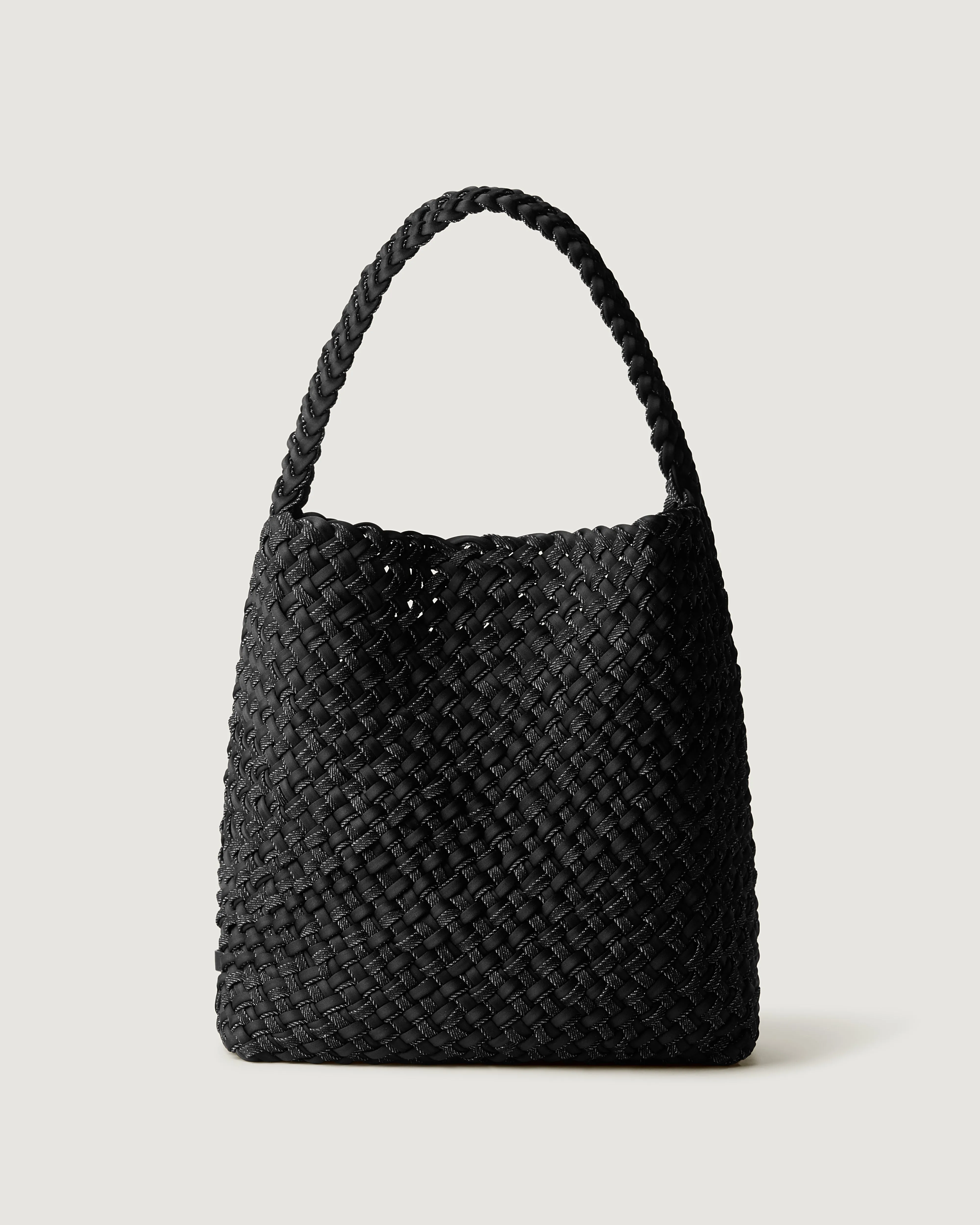 Nomad Medium Hobo Double Weave | Jet sold by Naghedi
