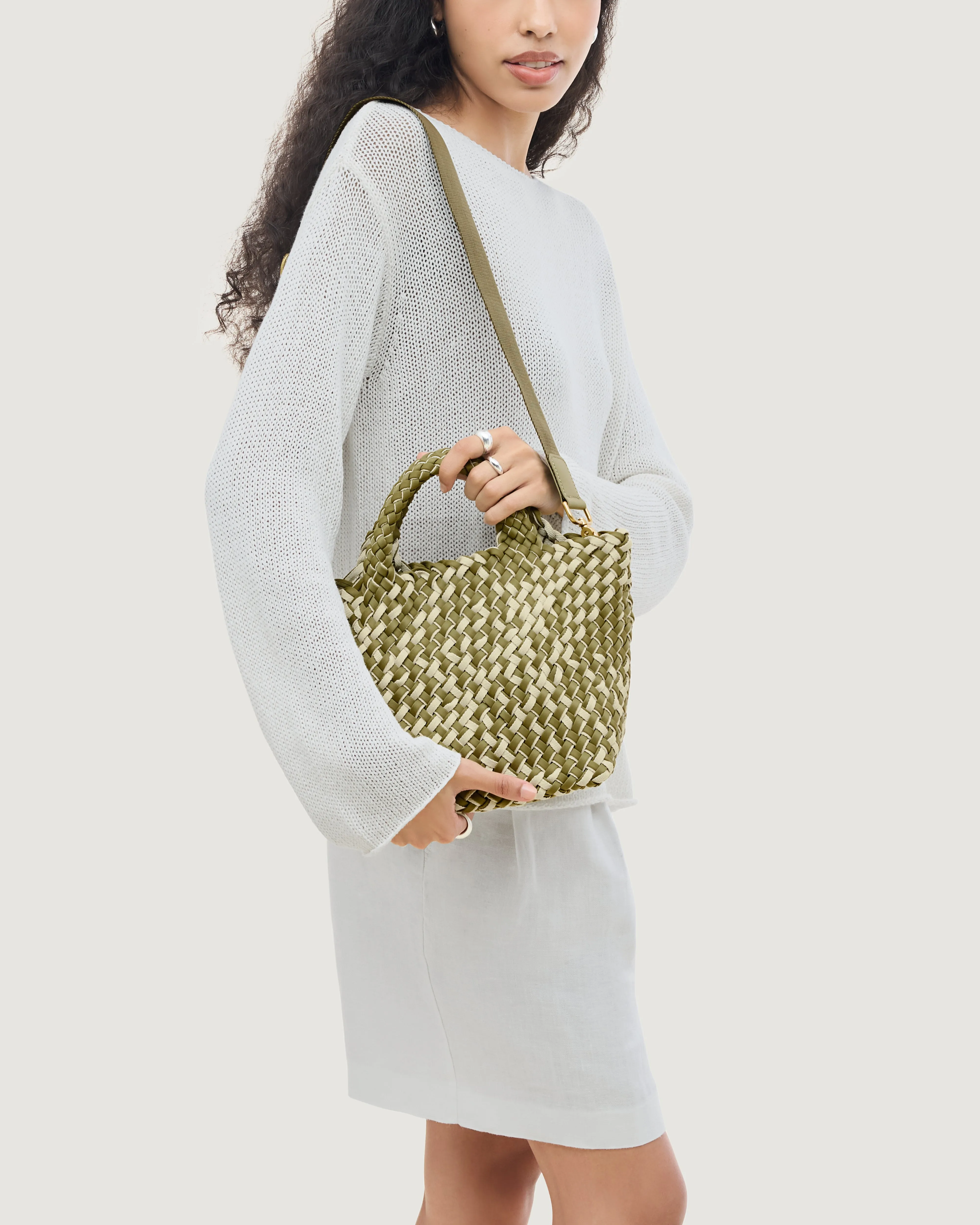 St. Barths Small Tote Double Weave | Oletta sold by Naghedi product image thumbnail 5