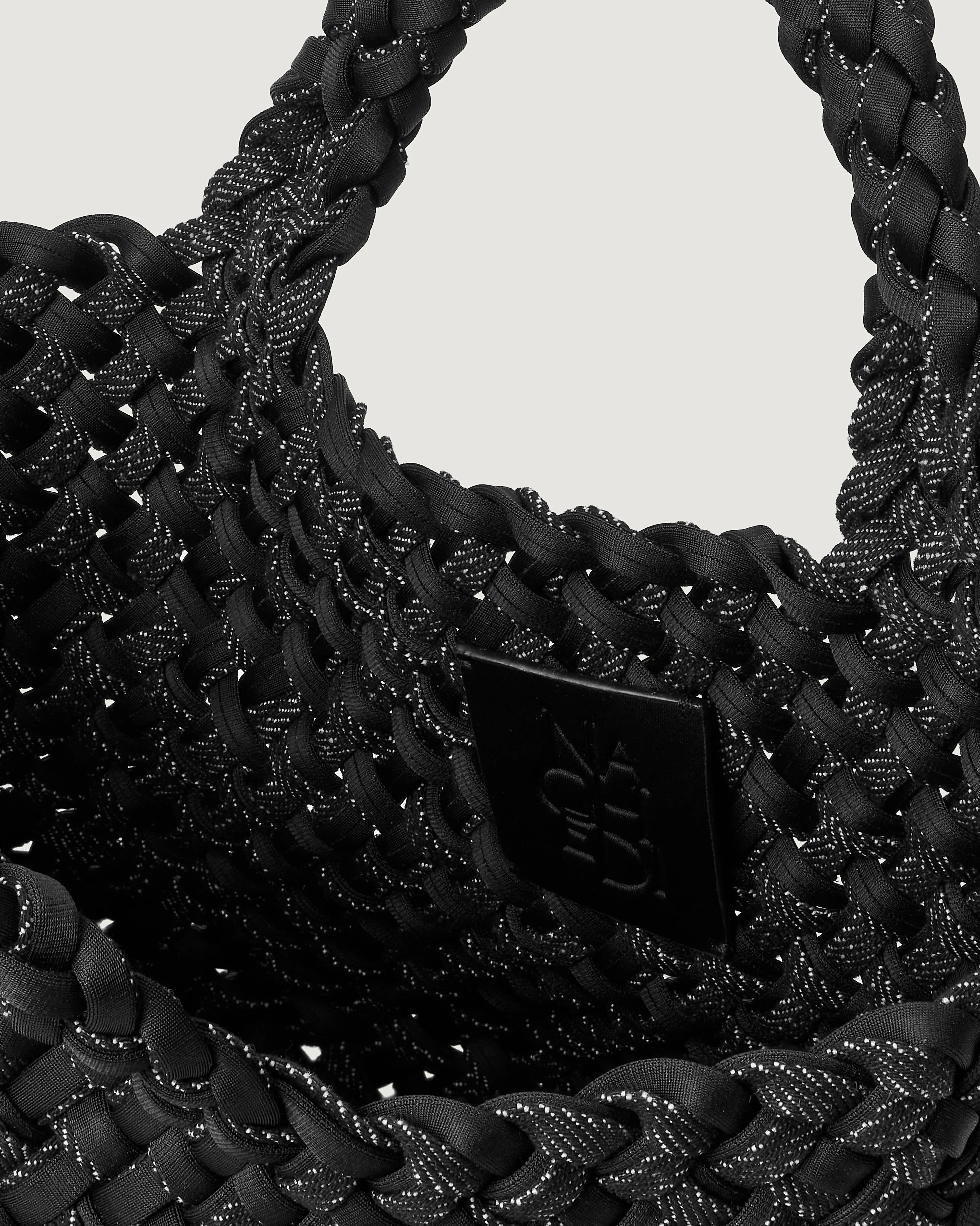 St. Barths Small Tote Double Weave | Jet sold by Naghedi product image thumbnail 2