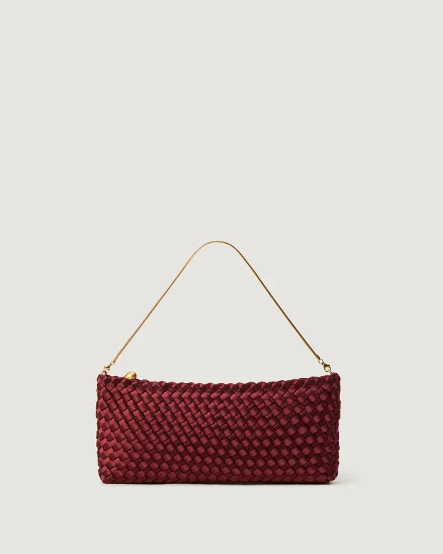 Gala Clutch Satin | Garnet made by Naghedi