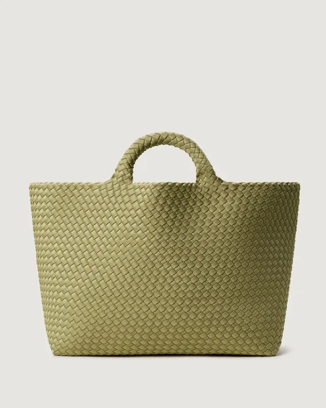 St. Barths Large Tote | Bottle Green made by Naghedi