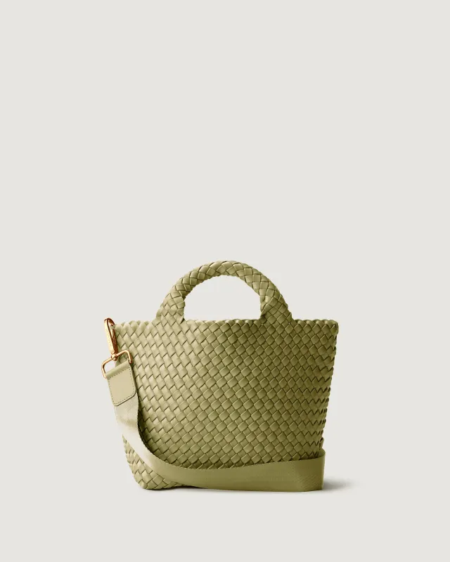 St. Barths Small Tote | Bottle Green made by Naghedi