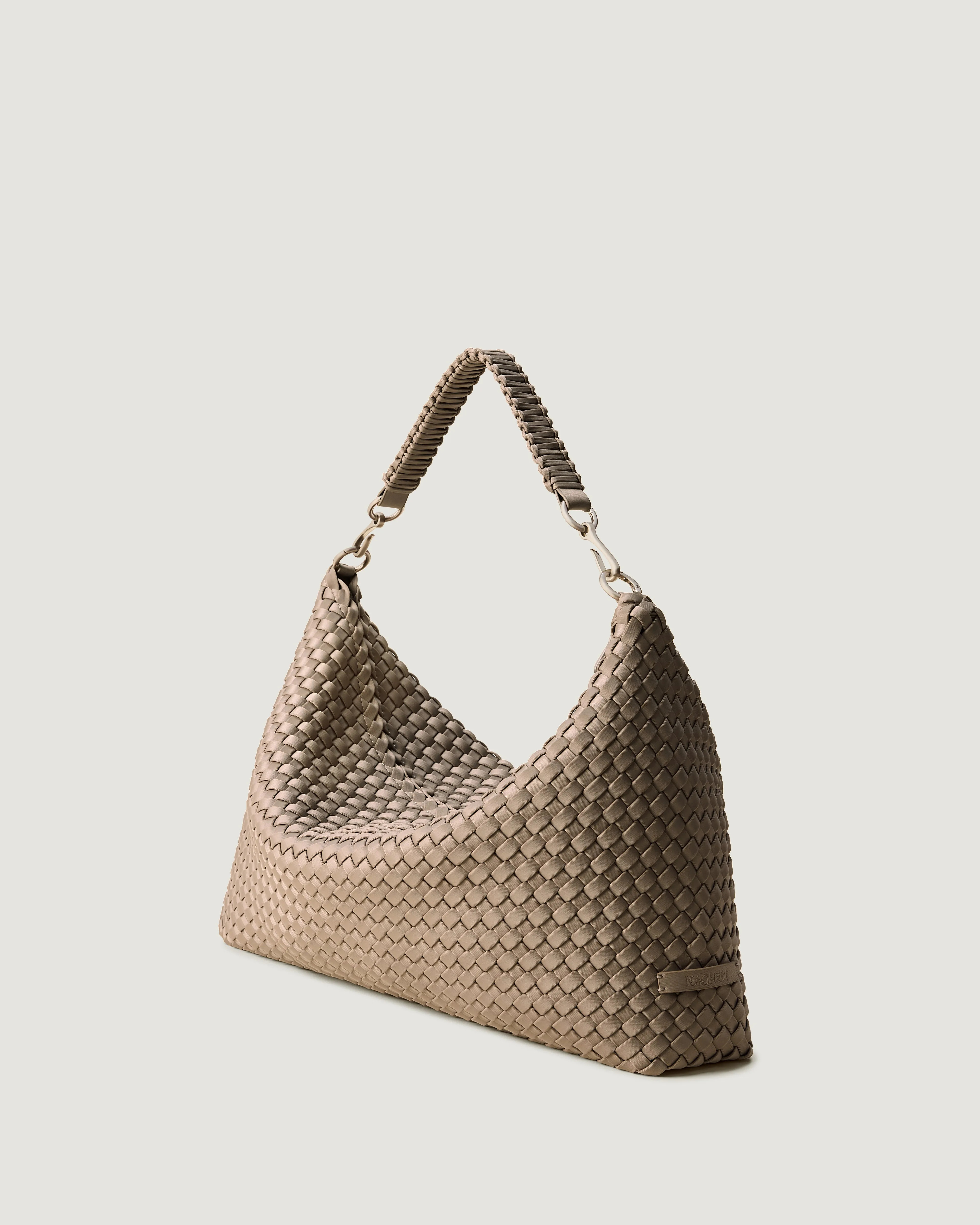 Porto Medium Half-Moon Bag | Cashmere sold by Naghedi product image thumbnail 4