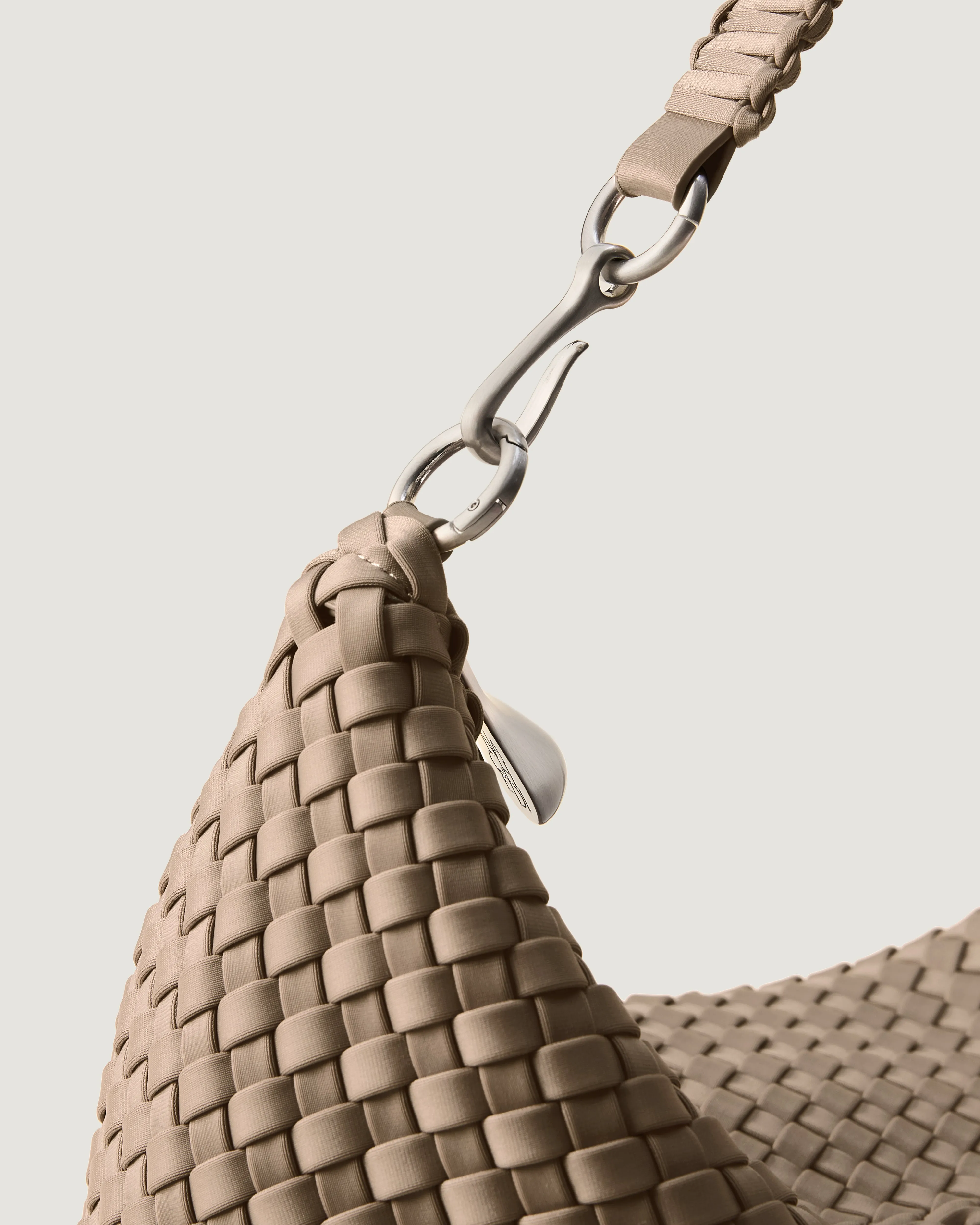 Porto Medium Half-Moon Bag | Cashmere sold by Naghedi product image thumbnail 3