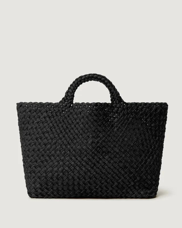 St. Barths Large Tote Double Weave | Jet made by Naghedi
