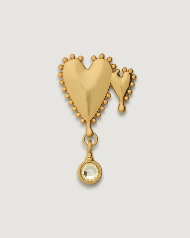 Heart of Gold Bag Charm | Heart of Gold made by Naghedi
