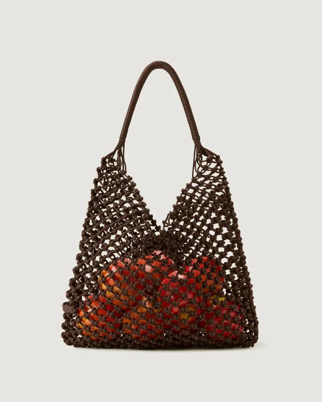 Isola Large Net Bag | Chocolate made by Naghedi