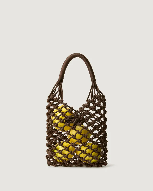 Isola Small Net Bag | Chocolate made by Naghedi
