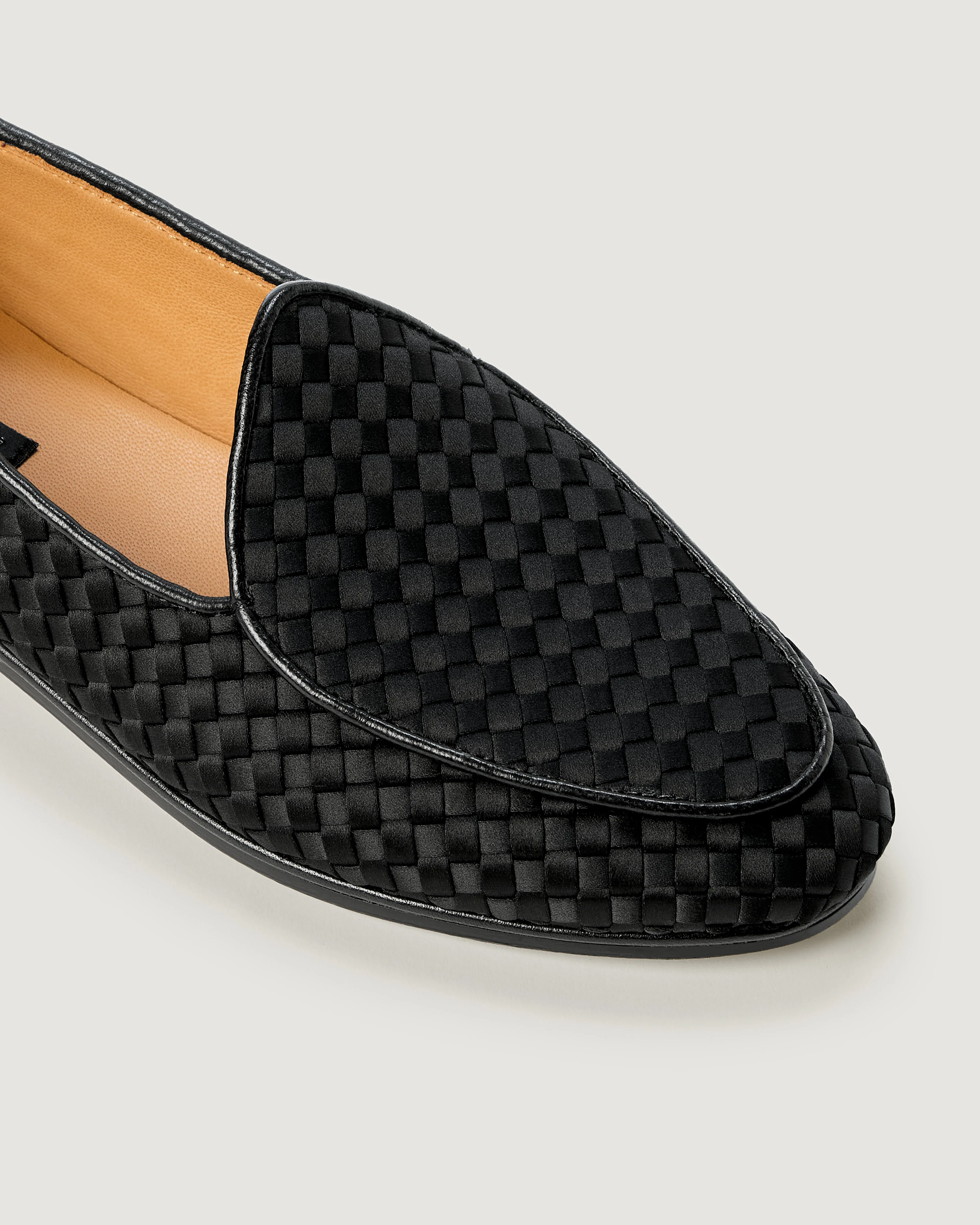 Lucca Loafer Satin | Onyx sold by Naghedi product image thumbnail 2