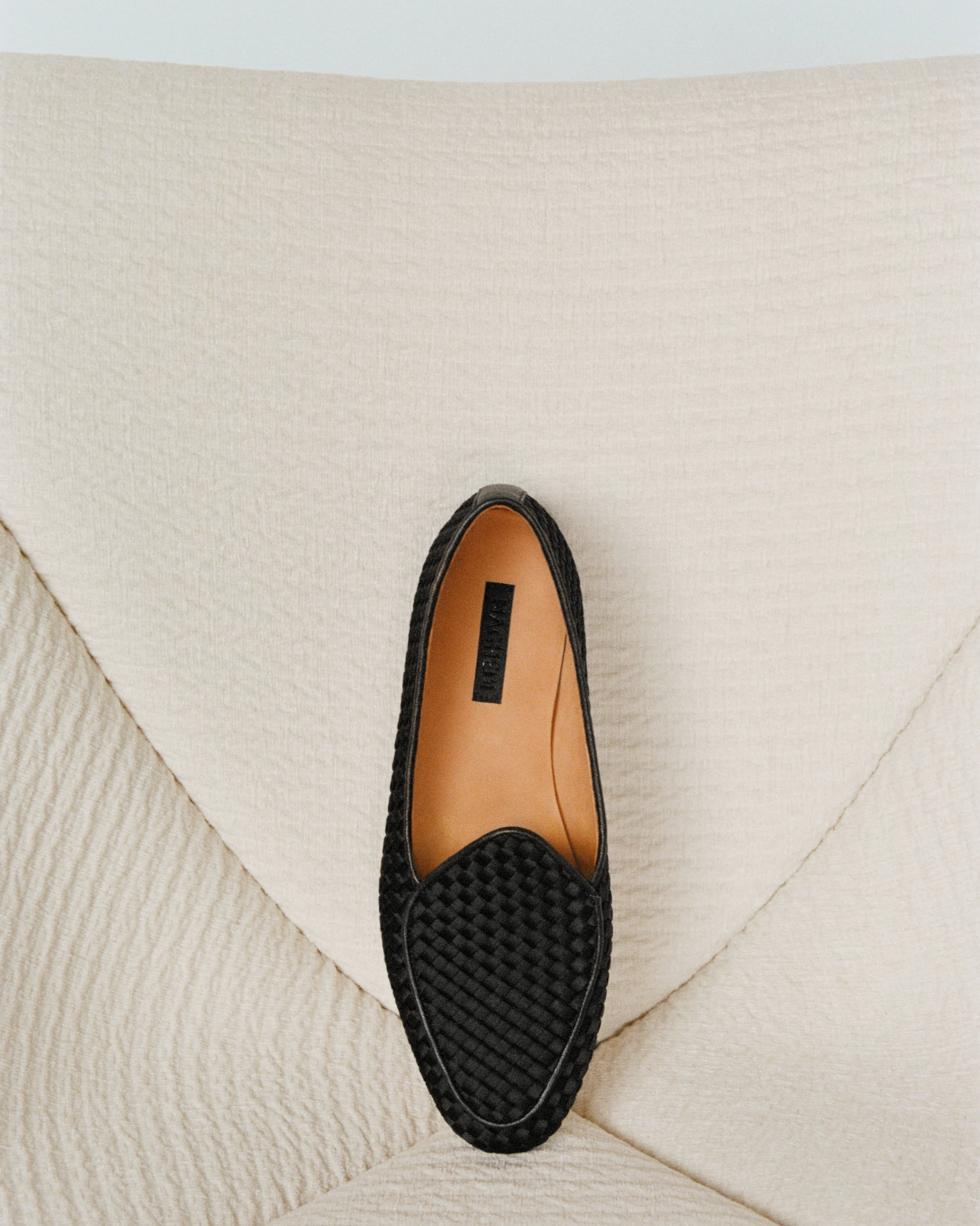 Lucca Loafer Satin | Onyx sold by Naghedi product image thumbnail 4