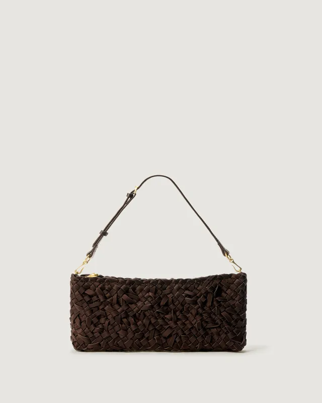 Gala Clutch Nest Weave | Chocolate made by Naghedi