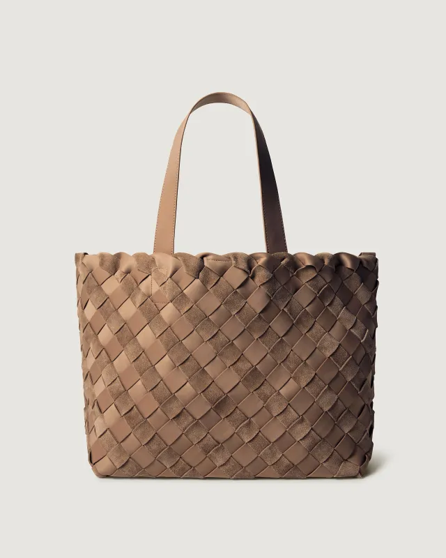 Como Medium Tote Suede & Neoprene | Canyon made by Naghedi