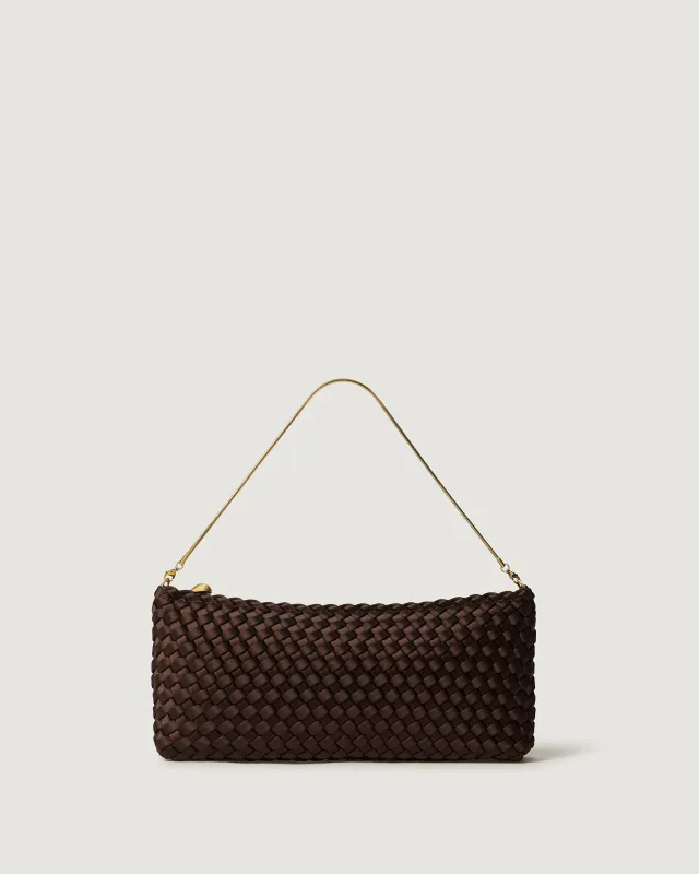 Gala Clutch Satin | Chocolate made by Naghedi