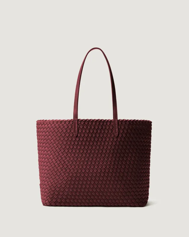 Jetsetter Small Tote | Bordeaux made by Naghedi