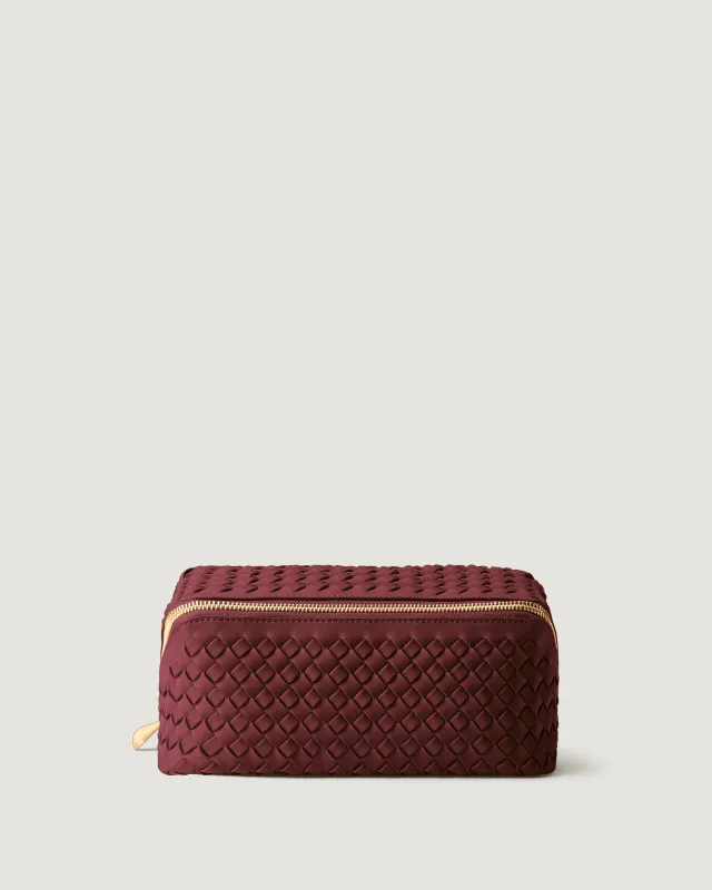 Caravan Medium Cosmetic Case | Bordeaux made by Naghedi