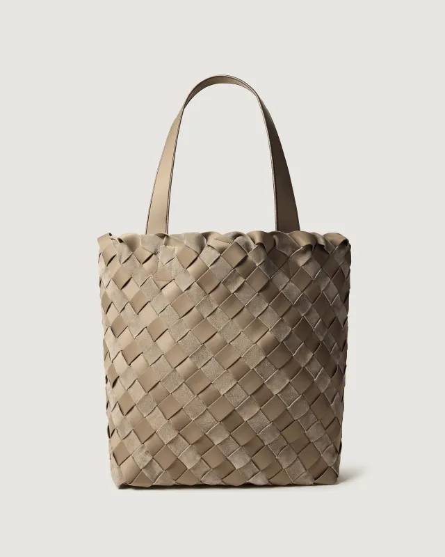 Como Shopper Tote Suede & Neoprene made by Naghedi