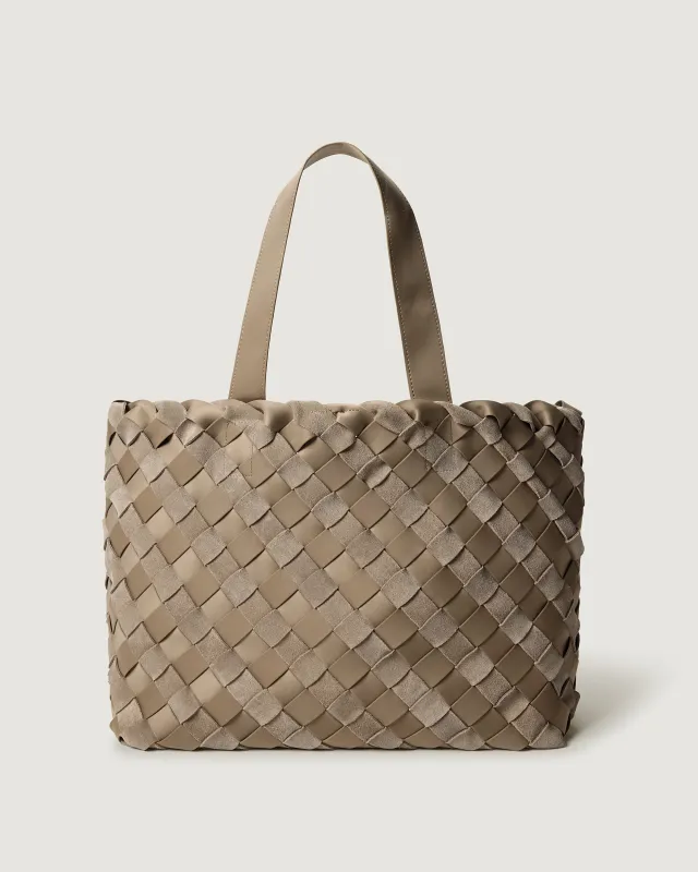 Como Medium Tote Suede & Neoprene made by Naghedi