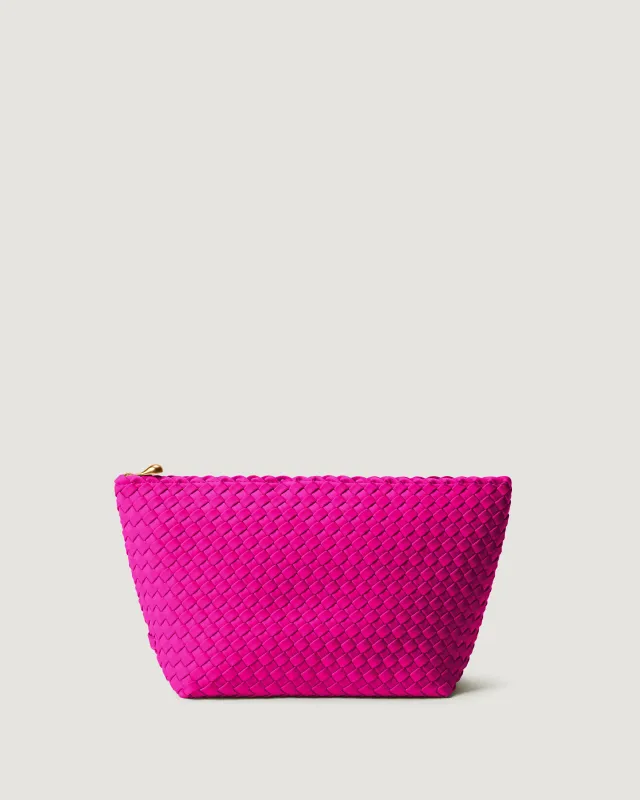 Portofino Large Cosmetic Pouch | Miami Pink made by Naghedi