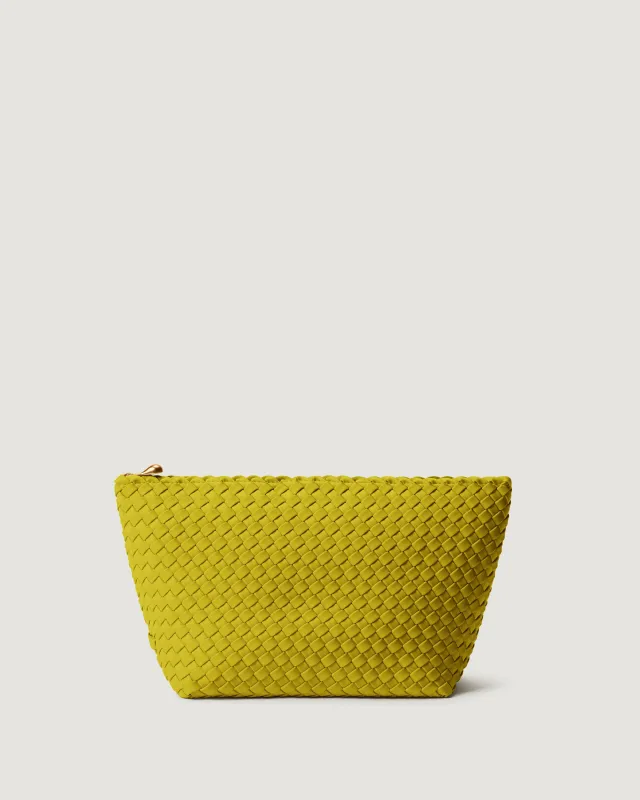Portofino Large Cosmetic Pouch | Ochre made by Naghedi