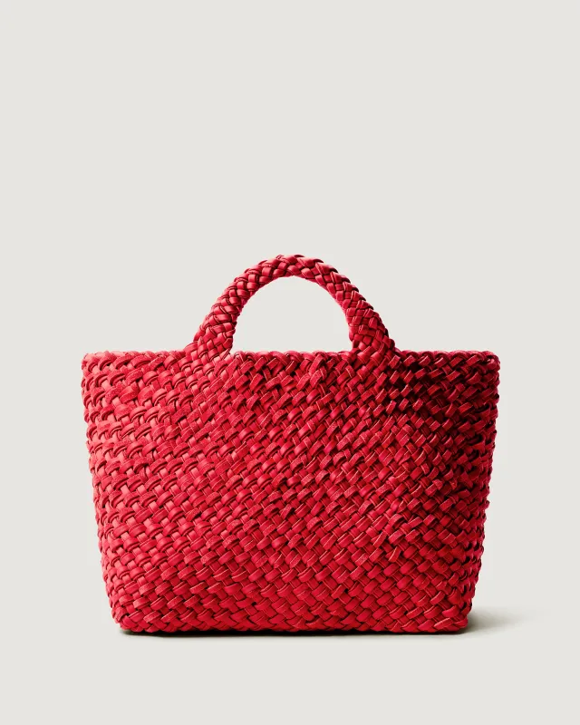 St. Barths Medium Tote Double Weave | Cerise made by Naghedi
