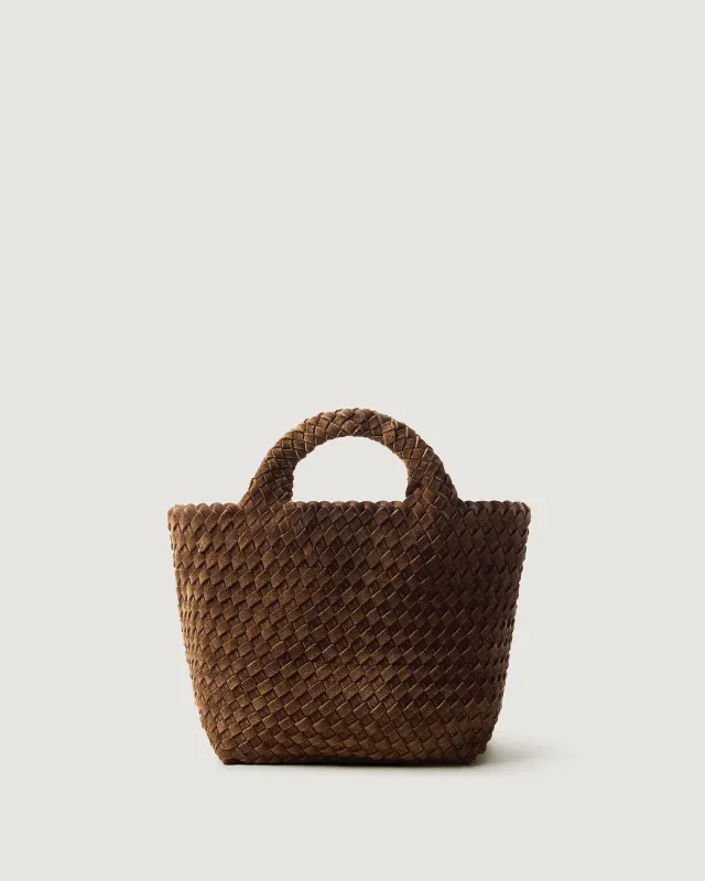 St. Barths Small Tote Suede | Teak made by Naghedi