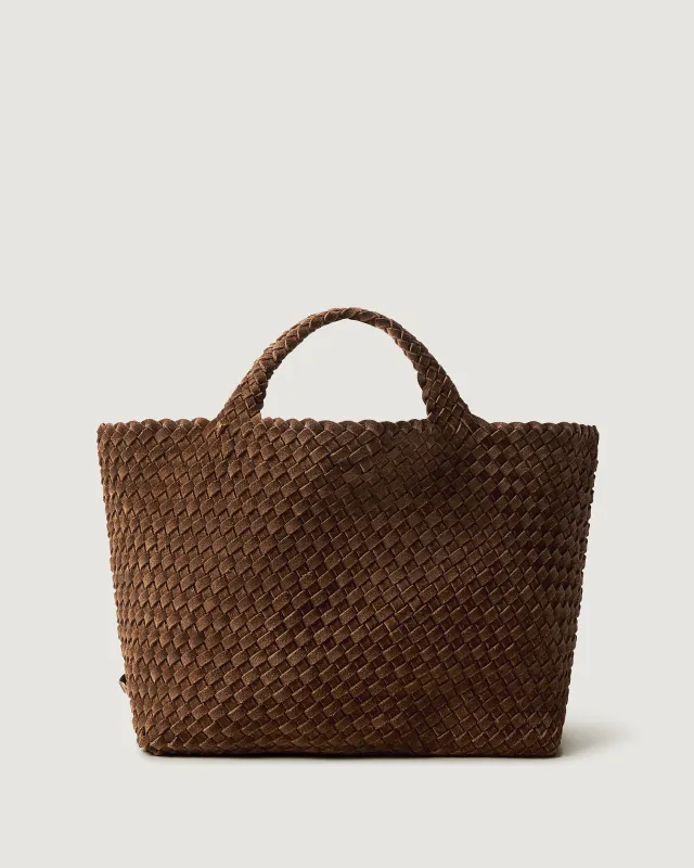 St. Barths Medium Tote Suede | Teak made by Naghedi