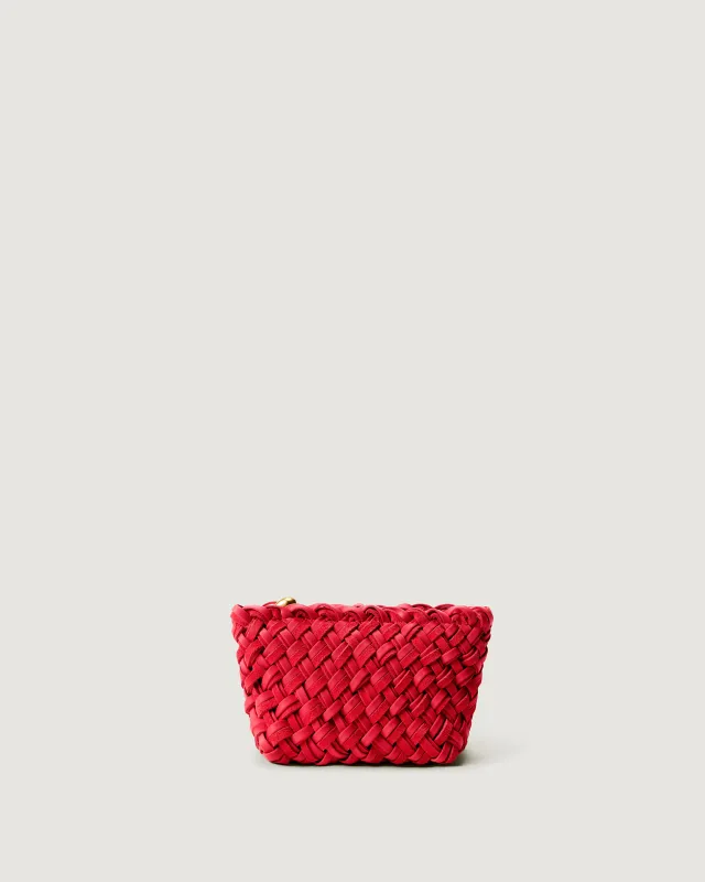 Portofino Petit Cosmetic Pouch Double Weave | Cerise made by Naghedi