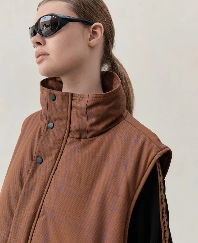 WOOL CHECK VEST sold by Nagnata product image thumbnail 4