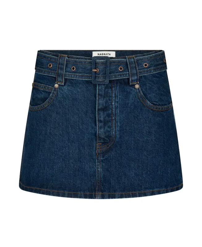 INDIGO BELTED MINI made by Nagnata