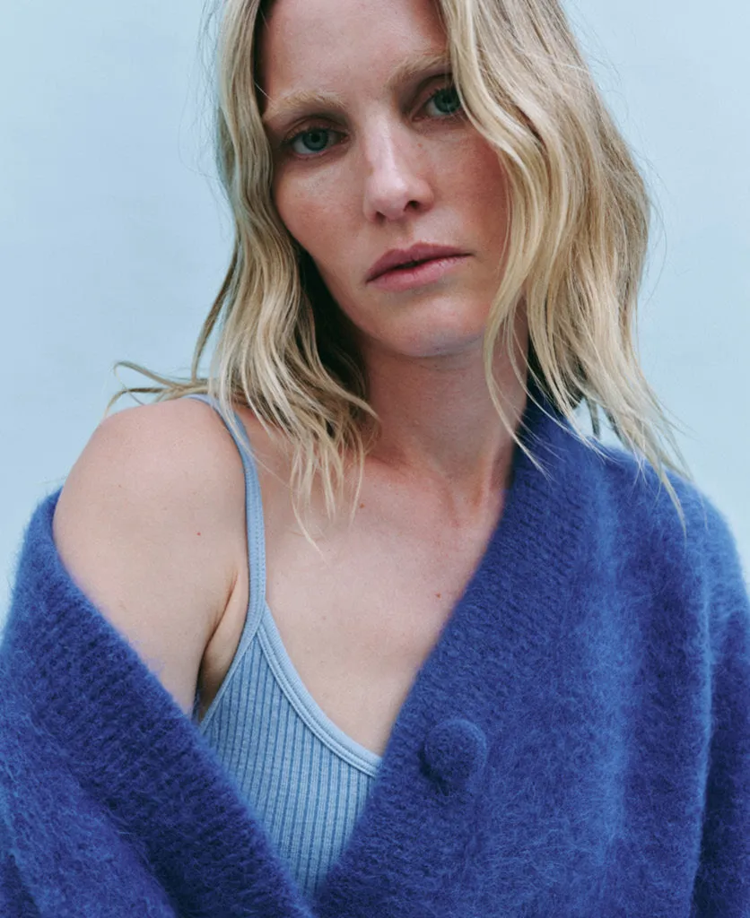 BRUSHED ALPACA CARDIGAN sold by Nagnata product image thumbnail 5