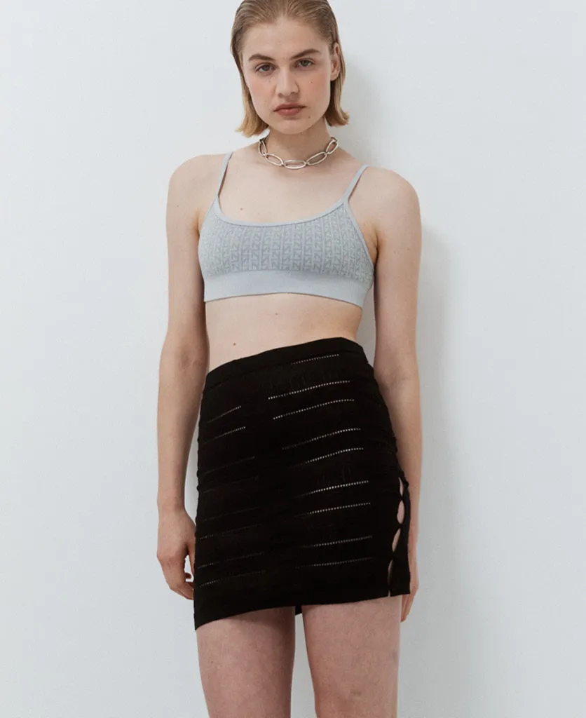 SEDA SILK CHECK SKIRT sold by Nagnata product image thumbnail 5