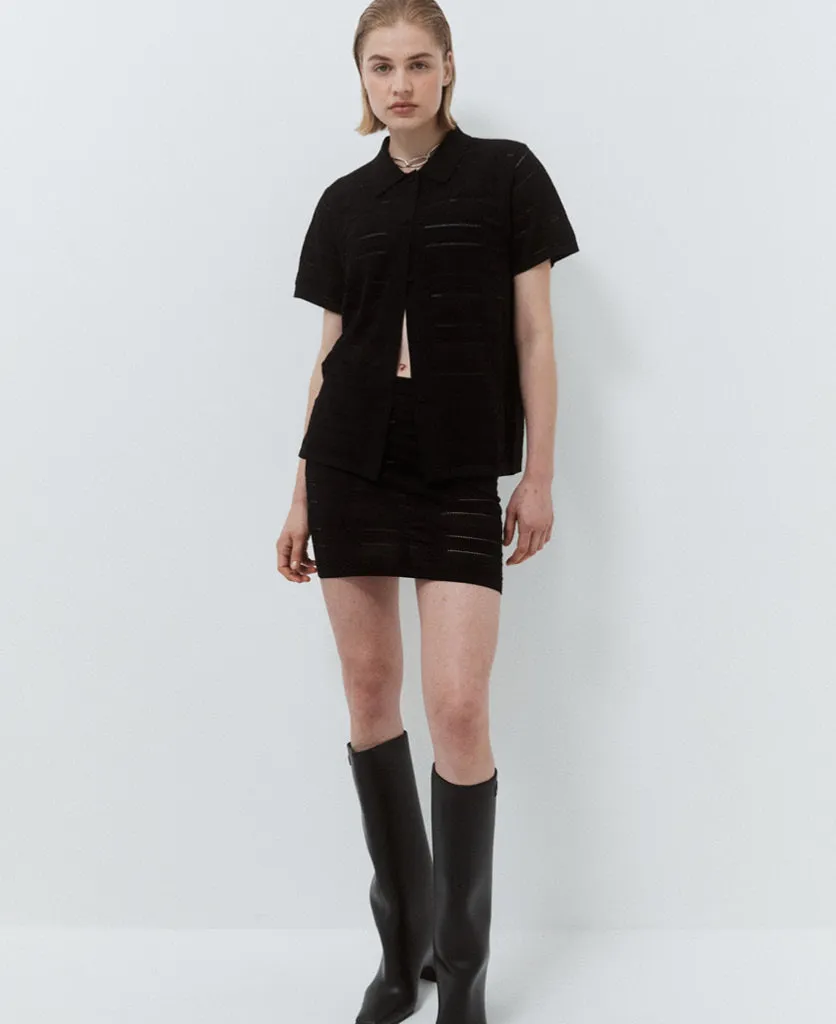 SEDA SILK CHECK SKIRT sold by Nagnata product image thumbnail 2