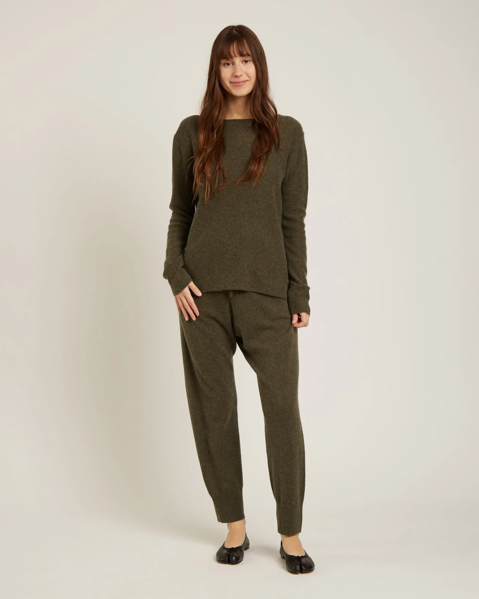 pantalon jogger en laine et cachemire TORRI sold by NAIF