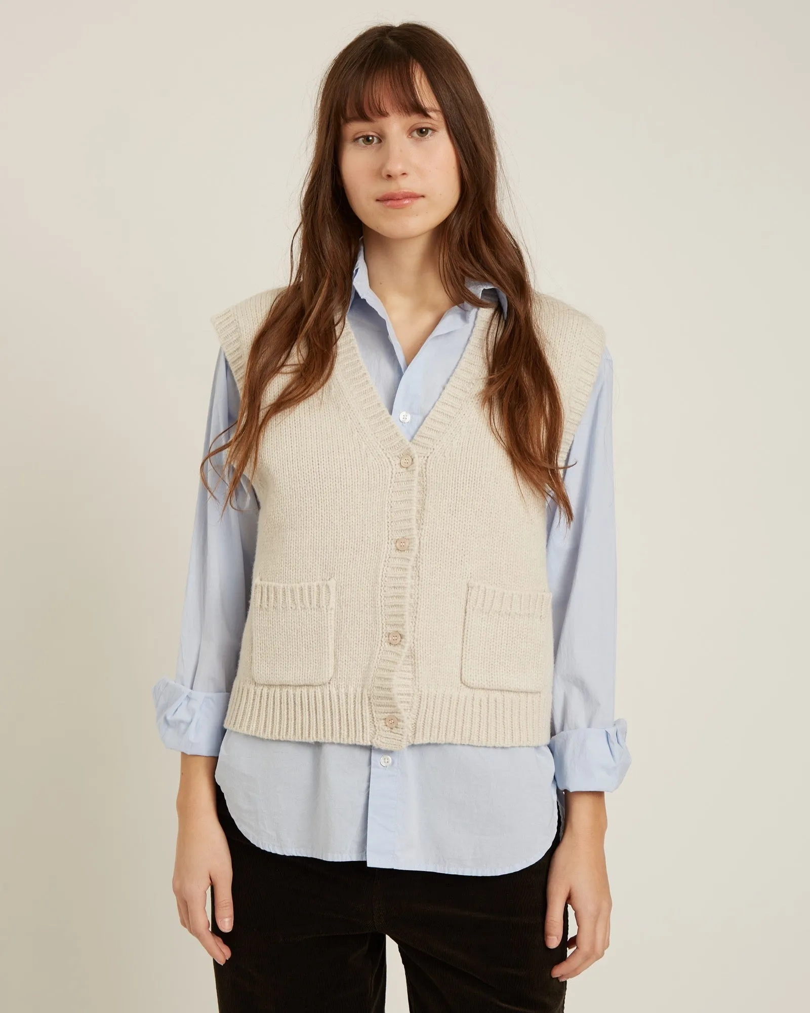 cardigan sans manches en laine MURA sold by NAIF product image thumbnail 2