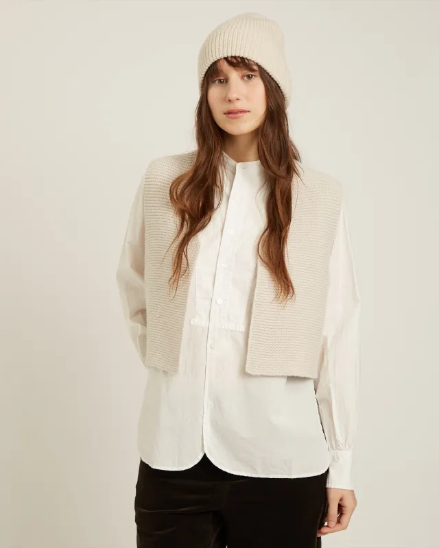 cardigan sans manches en laine EVA sold by NAIF