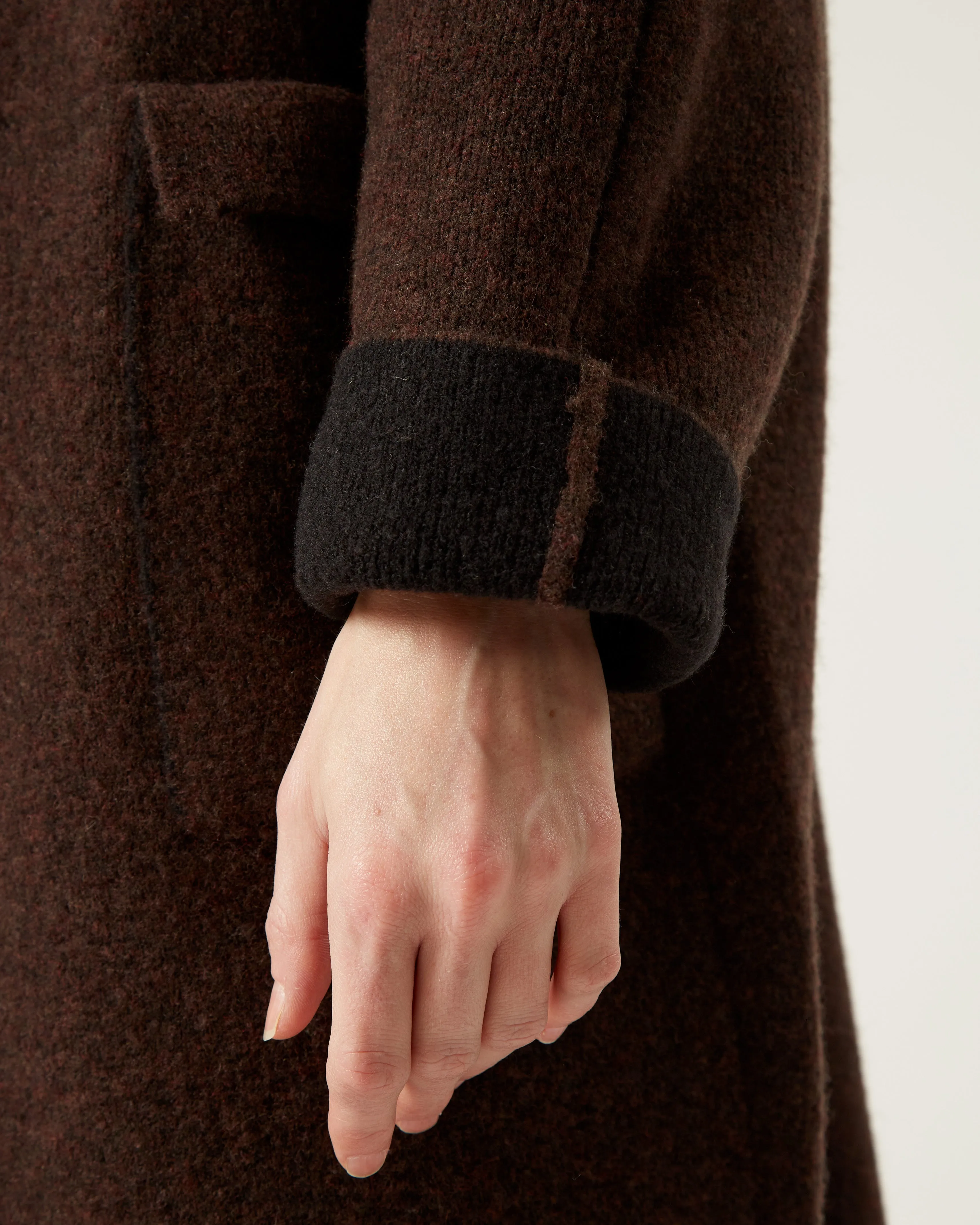 manteau double face en laine et yak JANET sold by NAIF product image thumbnail 2