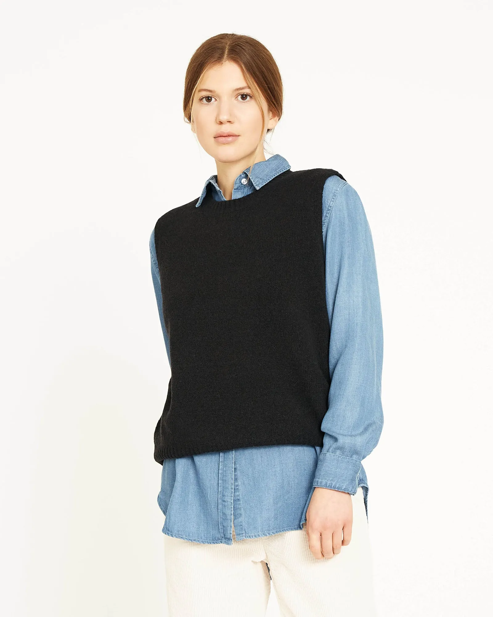 sweater sans manches en laine et yak KENNEDY sold by NAIF product image thumbnail 4