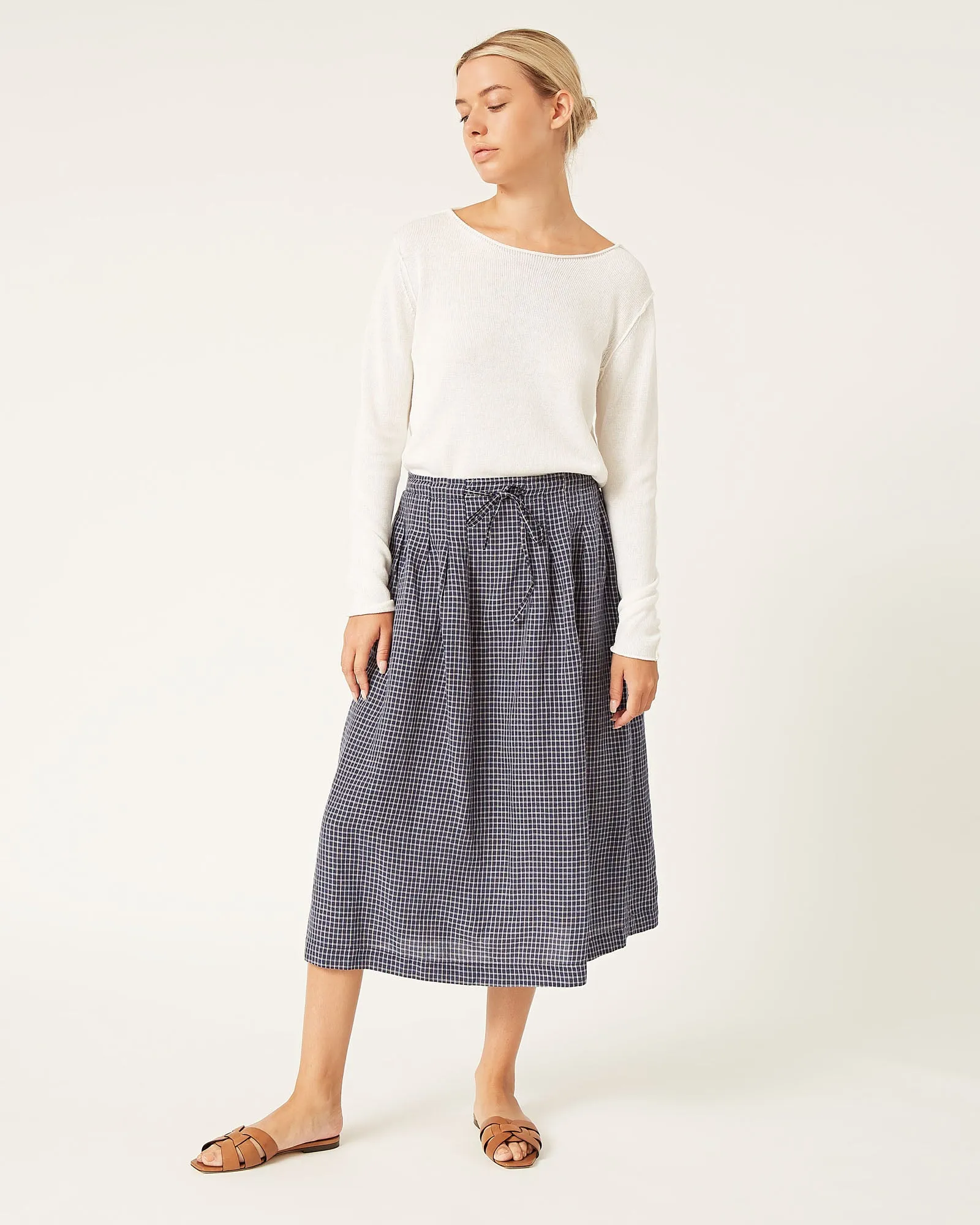 jupe en lin à carreaux LIA sold by NAIF product image thumbnail 4