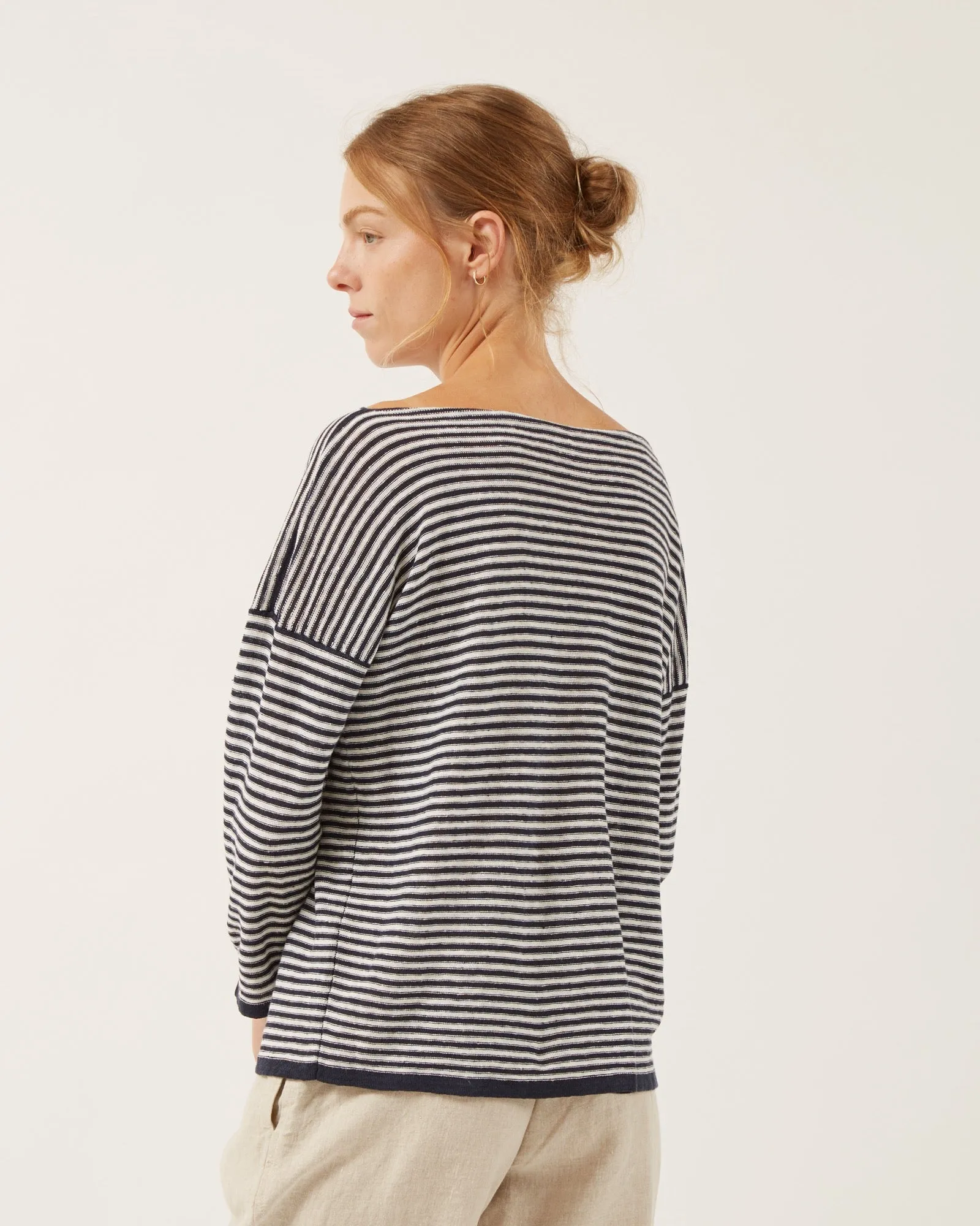 chandail rayé en lin VANILLE sold by NAIF product image thumbnail 2