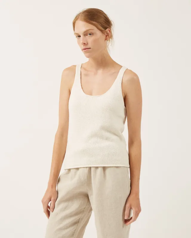 chandail sans manches en soie et coton SARAH sold by NAIF