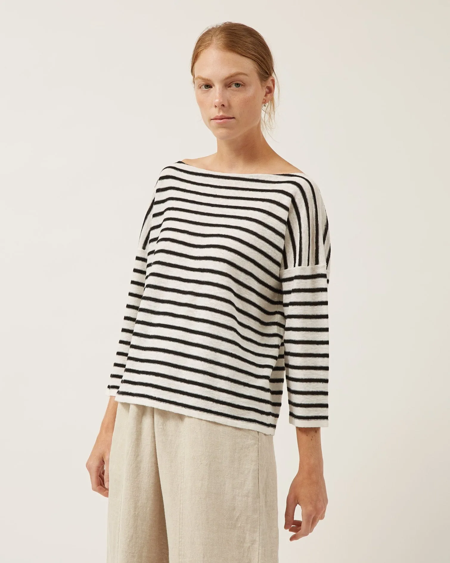 chandail rayé en lin THALIA sold by NAIF